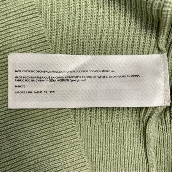 THE FIFTH LABEL Pistachio Green Ribbed Knit Long Sleeve Sweater Women’s XXS/00 - Picture 6 of 6